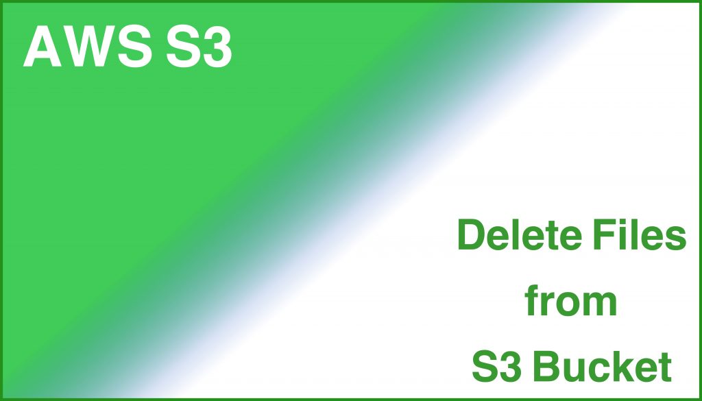 How to delete files from S3 bucket with AWS CLI Tech Dev Pillar